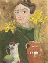 Load image into Gallery viewer, Betty with Jug and Daffodils