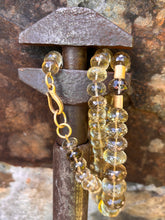 Load image into Gallery viewer, Champagne Finely Faceted Quartz Beads