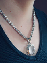 Load image into Gallery viewer, Pendant of a Frosted Pyramid Quartz Crystal