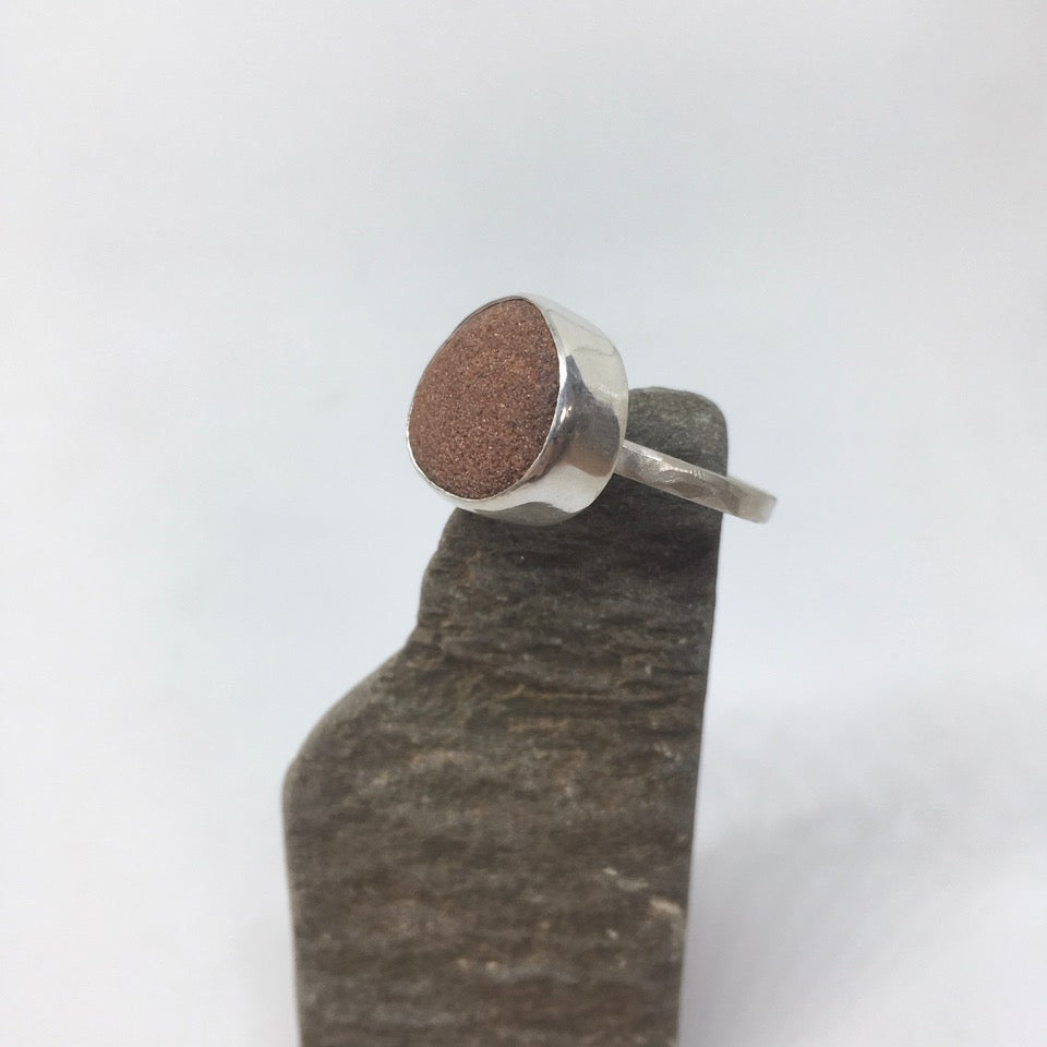 Chunky Red Pebble Ring