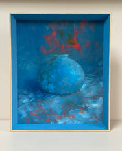 Load image into Gallery viewer, Blue Pot with Geraniums