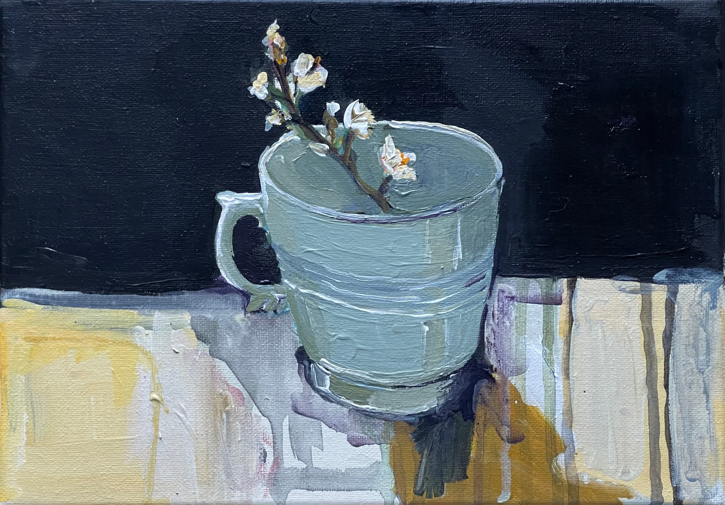 Cup and Blossom Sprig