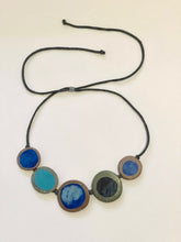 Load image into Gallery viewer, Knotted Pebble Necklace with Turquoise