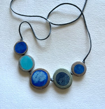 Load image into Gallery viewer, Knotted Pebble Necklace with Turquoise