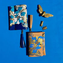 Load image into Gallery viewer, Peonies and Swallowtails clutch/purse