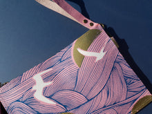 Load image into Gallery viewer, Pink Sea Gull and Wave Clutch