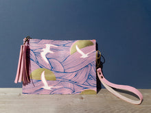 Load image into Gallery viewer, Pink Sea Gull and Wave Clutch