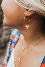 Load image into Gallery viewer, Heart Hoops : 30mm