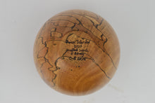 Load image into Gallery viewer, Spalted Beech Vessel with Threaded Ebony Lid