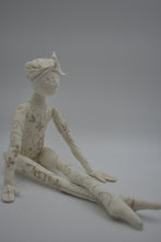 Load image into Gallery viewer, Tan Cotton Embroidered Figure