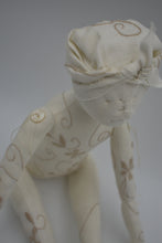 Load image into Gallery viewer, Tan Cotton Embroidered Figure