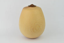 Load image into Gallery viewer, Olive Ash lidded Vessel with Threaded Walnut Lid