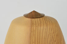 Load image into Gallery viewer, Olive Ash lidded Vessel with Threaded Walnut Lid
