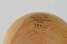 Load image into Gallery viewer, Olive Ash lidded Vessel with Threaded Walnut Lid