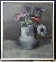 Load image into Gallery viewer, Ancient tin glazed jug holding anemones