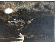 Load image into Gallery viewer, Moonlight over estuary.