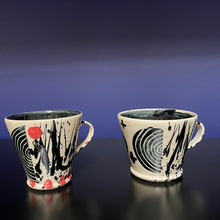 Load image into Gallery viewer, Black and White Sgraffito Mug