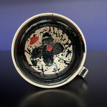 Load image into Gallery viewer, Black and White Sgraffito Mug