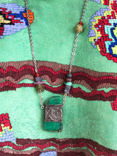 Load image into Gallery viewer, Chrysoprase with pewter necklace