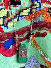 Load image into Gallery viewer, Chrysoprase with pewter necklace