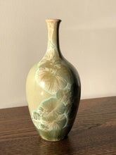 Load image into Gallery viewer, Small green crystalline vase