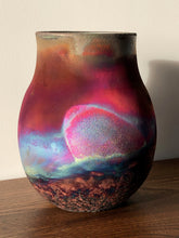 Load image into Gallery viewer, Tall Raku Pot