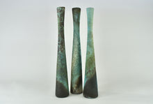 Load image into Gallery viewer, Tall textured smoke fired forms