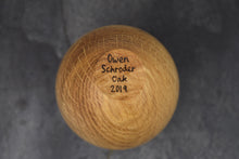 Load image into Gallery viewer, Rippled oak and ebony lidded vessel