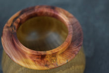 Load image into Gallery viewer, Oak ring box with yew collar