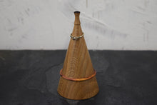 Load image into Gallery viewer, Oak ring box with yew collar