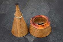 Load image into Gallery viewer, Oak ring box with yew collar