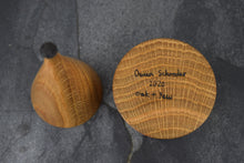 Load image into Gallery viewer, Oak ring box with yew collar