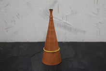 Load image into Gallery viewer, Pear wood ring box with boxwood collar