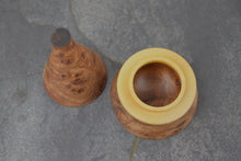 Load image into Gallery viewer, Burr elm ring box with boxwood collar