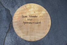 Load image into Gallery viewer, Sycamore ring box with English walnut collar