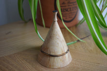 Load image into Gallery viewer, Sycamore ring box with English walnut collar