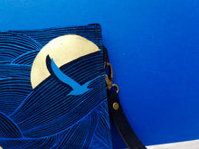 Load image into Gallery viewer, Birds and Sunset : Electric Blue and Gold