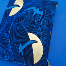 Load image into Gallery viewer, Birds and Sunset : Electric Blue and Gold