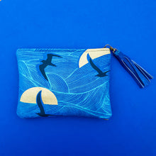 Load image into Gallery viewer, Birds and Sunset : Small Clutch Turq