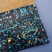 Load image into Gallery viewer, Effervescent Large Clutch : Black and Blue