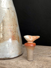 Load image into Gallery viewer, White olive oil jar with bird stopper