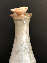 Load image into Gallery viewer, White olive oil jar with bird stopper