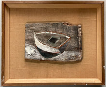 Load image into Gallery viewer, Black and White Boat on Driftwood