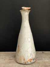 Load image into Gallery viewer, White olive oil jar with bird stopper