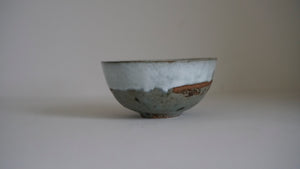 Small stoneware bowl with gorse ash