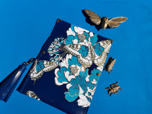 Load image into Gallery viewer, Peonies and Swallowtails clutch/purse