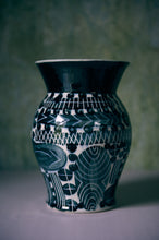 Load image into Gallery viewer, Sgraffito Vase 31
