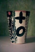 Load image into Gallery viewer, Sgraffito Vase 58