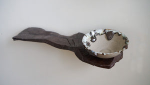 Melted and Shaped Piece of Slate & Stoneware Bowl
