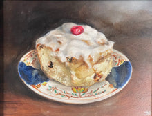 Load image into Gallery viewer, Iced Bun on Welsh Gaudy
